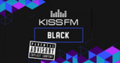 Kiss FM Black / Кисc ФМ logo