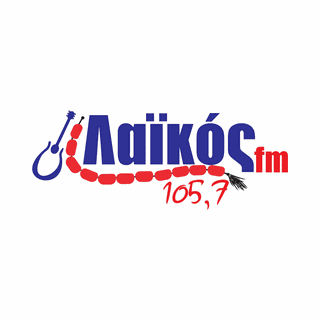 Logotipo de Laikos 105.7 FM