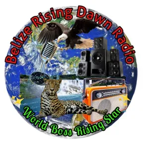 Logotipo de Belize Rising Dawn Radio